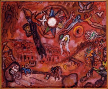 Cantar de los Cantares V contemporáneo Marc Chagall Pinturas al óleo